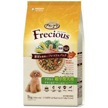 グラン・デリ Frecious アダルト成犬用 超小型犬用 チキン&ビーフ入り1kg