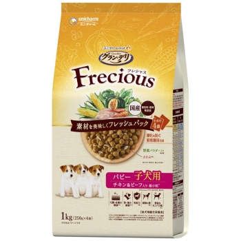 グラン・デリ Freciousパピー子犬用 チキン&ビーフ入り 1kg