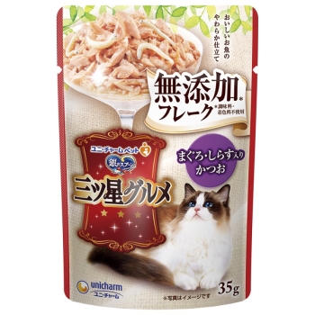 ■　銀のスプーン三ツ星グルメパウチフレーク無添加まぐろ・しらす入りかつお３５ｇ