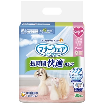 ■　マナーウェア長時間快適オムツ女の子用Ｍ　３０枚