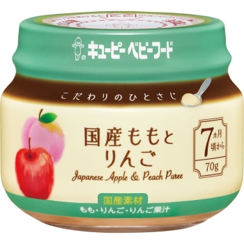 キューピー　こだわりのひとさじ　国産ももとりんご　７ケ月頃から