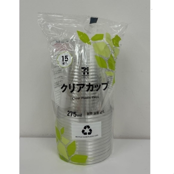 クリアカップ２７５ｍｌ　１５個