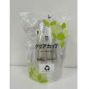 クリアカップ４２０ｍｌ　８個