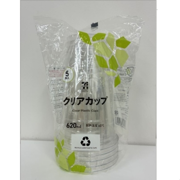 クリアカップ６２０ｍｌ　５個