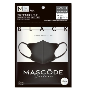 マスコード 3Dワントーン M ブラック: ヘルス・ビューティー