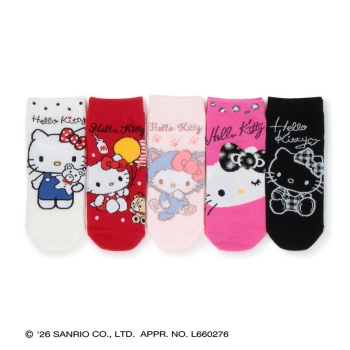 【福袋】サンリオキャラクターズ　レディース　スニーカーソックス　５足入り