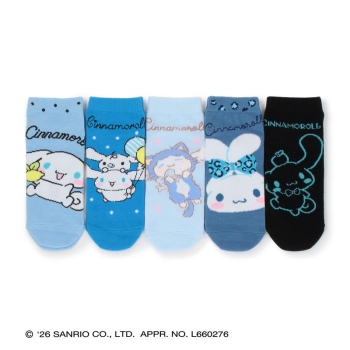 【福袋】サンリオキャラクターズ　レディース　スニーカーソックス　５足入り