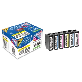 ジット リサイクルインク エプソンKUIクマノミ 6色パック増量 JIT-EKUIL6P