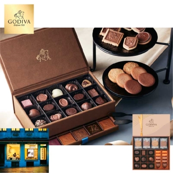 【お歳暮】ゴディバ　チョコレート＆クッキーアソートメント　１９粒＋８枚