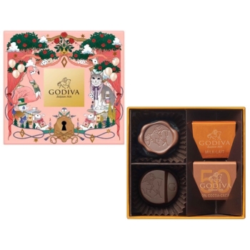 ゴディバ　チョコレートアソート　４粒入