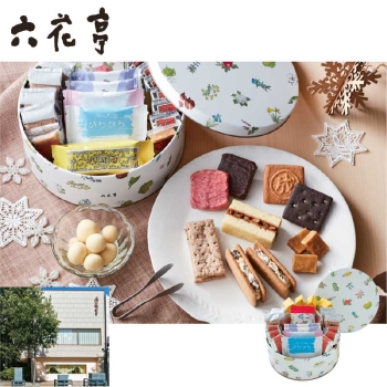 【お歳暮】六花亭　六花セレクト缶（花柄）１２０３０