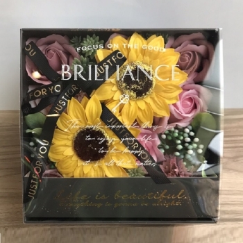 【在庫限り】アンティークボックスひまわり