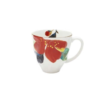 マグカップ 花かいろう 山茶花