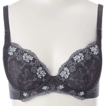 大人美　着やせブラ　プチブーケ柄