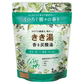 ■　きき湯　香る炭酸湯　樹々の香り　３６０Ｇ