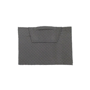 持ち手付き椅子掛け用防災ズキンカバー　約３４ｃｍ×４８ｃｍ　ブラック