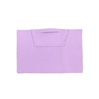 持ち手付き椅子掛け用防災ズキンカバー　約３４ｃｍ×４８ｃｍ　ペールパープル