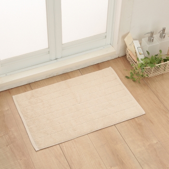 セブン・ザ・プライス　タオルバスマット　無地　ベージュ