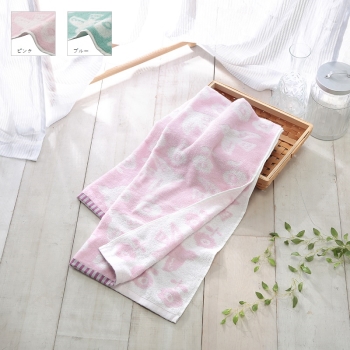 いつものバスタオル　ＪＱバードフラワー