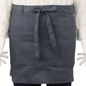 婦人　ギャルソンショート丈エプロン