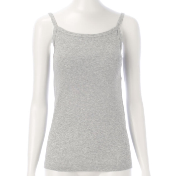 セブンプレミアムライフスタイル　婦人　肌ごこち　オーガニックコットン　パッド入りキャミソール