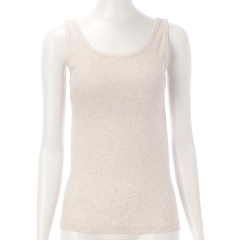 セブンプレミアムライフスタイル　婦人　肌ごこち　オーガニックコットン　パッド入りタンクトップ