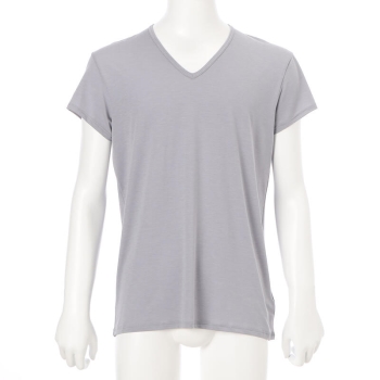 セブンプレミアムライフスタイル　ボディクーラー　紳士　サラッとドライ　２分袖Ｖ首シャツ