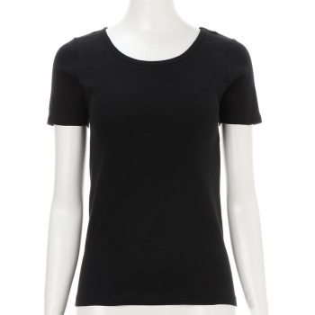 セブンプレミアムライフスタイル　婦人　肌ごこち　オーガニックコットン　パッド入り３分袖シャツ