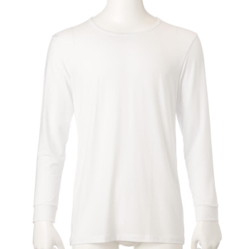 セブンプレミアムライフスタイル　ボディヒーター　ムレにくく暖かい　紳士　９分袖丸首シャツ