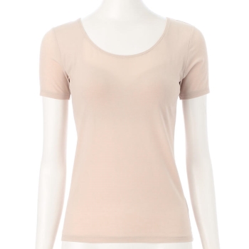 ボディクーラー　婦人　サラッとドライ　カップ付３分袖シャツ