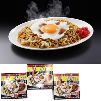 三浦商店 横手やきそば4食(ソース入り)×3