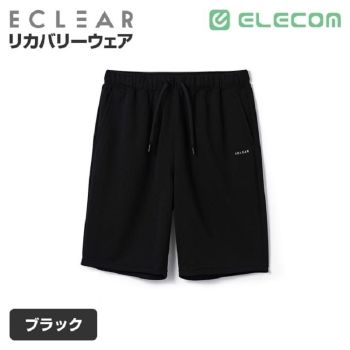 ＥＣＬＥＡＲ　リカバリーウェア　一般医療機器　ハーフパンツ　ユニセックス　ブラック