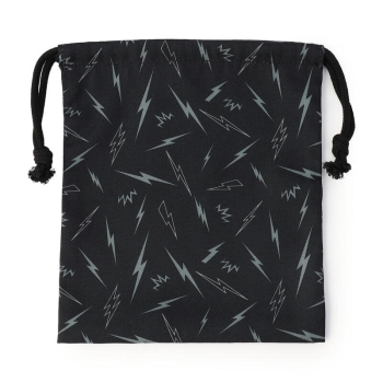 キッズ　イナズマ柄の巾着（小）