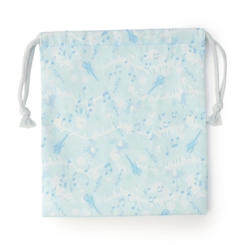 キッズ　メロディー柄　巾着（小）