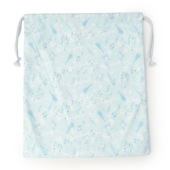 キッズ　メロディー柄　巾着（大）