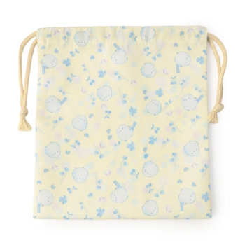 キッズ　シマエナガ柄　巾着（小）