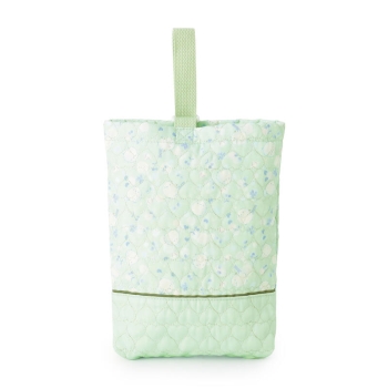 キッズ　シマエナガ柄　キルトシューズケース