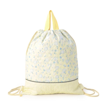 キッズ　シマエナガ柄　キルトナップサック