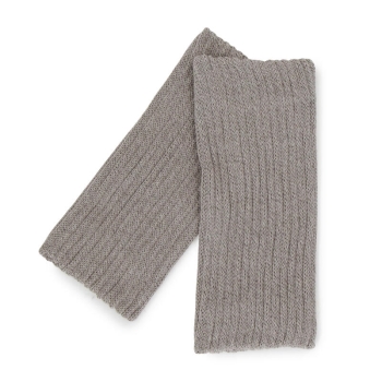 いつもの肌着　ゆったり　綿混内側シルク　ショート丈レッグウォーマー