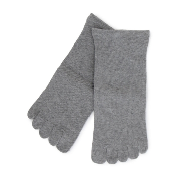 いつもの肌着　綿混　ゆったりくちゴム無し５本指クルー丈ソックス