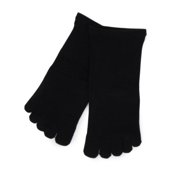 いつもの肌着　ゆったり　綿混くちゴム無し　５本指クルー丈ソックス