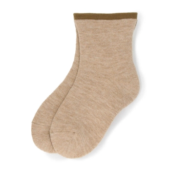 いつもの肌着　遠赤口ゴム無しパイルクルー丈ソックス