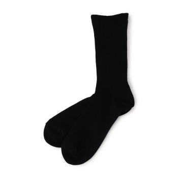 いつもの肌着　ゆったり口ゴム無し　綿混リブソックス