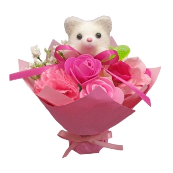 アニマルスタンドブーケ　ネコ（造花）