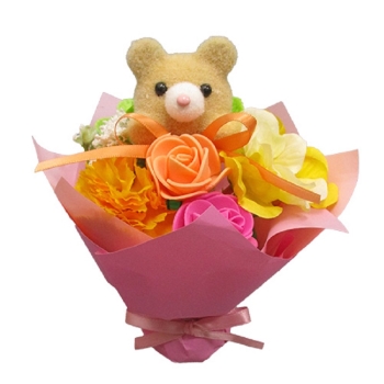 アニマルスタンドブーケ　クマ（造花）