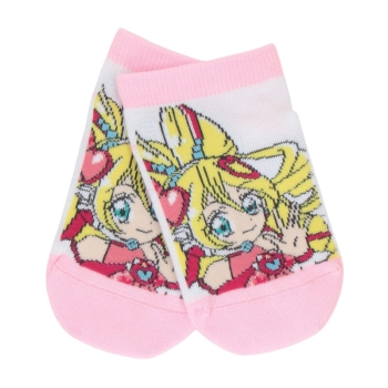 トドラー女児 プリキュア 甲メッシュ スニーカー丈ソックス(15