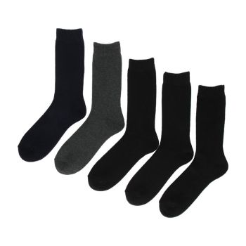 【福袋】メンズ　総パイル　クルー丈ソックス　５足組