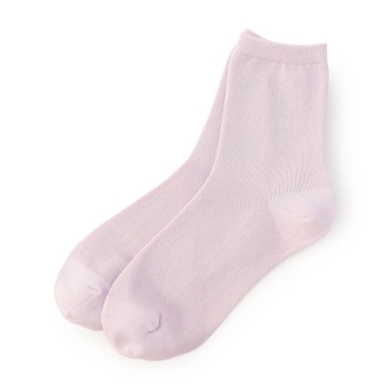 レディース　ボディクーラー　総メッシュクルー丈ソックス