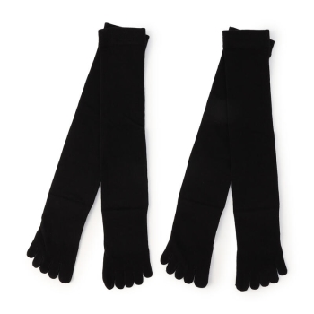 ボディクーラー　レディース　足底メッシュ目刺し５本指ハイソックス　２足組