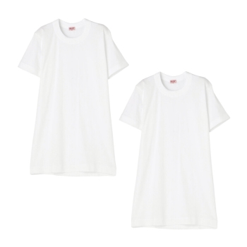 BVDゴールド 紳士 半袖丸首Tシャツ 2枚組(S ホワイト